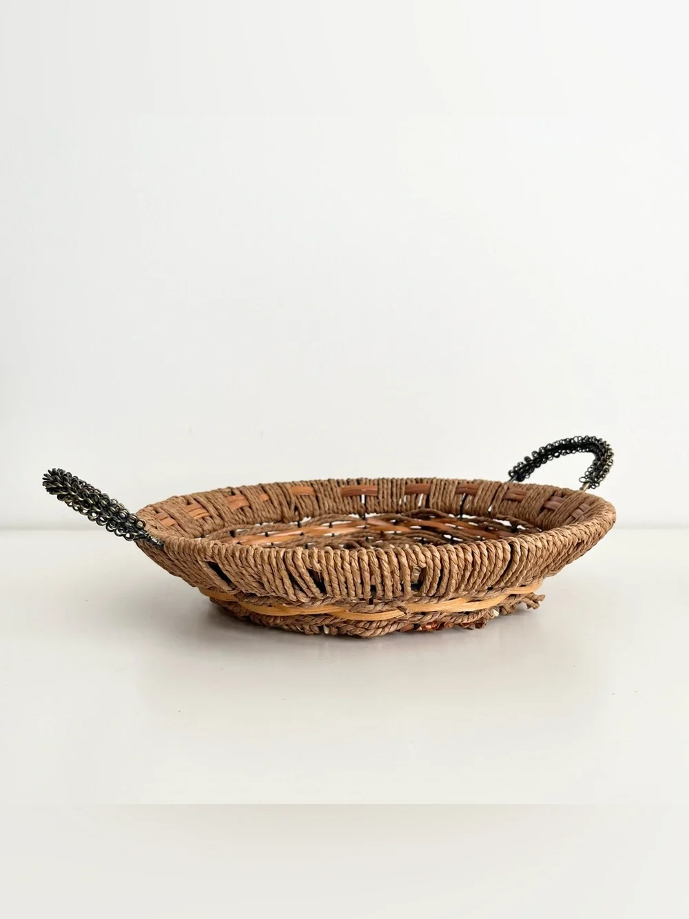 Vintage basket handwoven